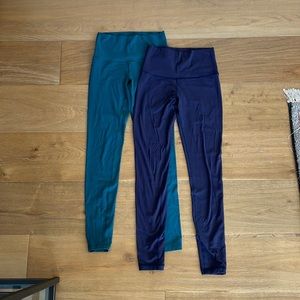 Ivivva leggings purple and green